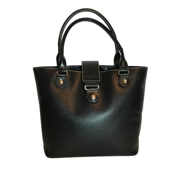 Kate Spade New York Black Vegan Leather Tote Bag - Picture 1 of 12
